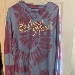 Tie Dye Southern Marsh Pullover